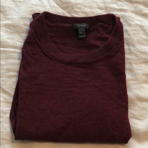 Burgundy J Crew sweater